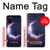 S3324 彎月・月・ギャラクシー Crescent Moon Galaxy Samsung Galaxy A02s, Galaxy M02s バックケース、フリップケース・カバー