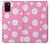 S3500 ピンクの花柄 Pink Floral Pattern Samsung Galaxy A02s, Galaxy M02s バックケース、フリップケース・カバー