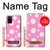 S3500 ピンクの花柄 Pink Floral Pattern Samsung Galaxy A02s, Galaxy M02s バックケース、フリップケース・カバー