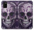 S3582 紫の頭蓋骨 Purple Sugar Skull Samsung Galaxy A02s, Galaxy M02s バックケース、フリップケース・カバー