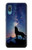 S3555 狼 Wolf Howling Million Star Samsung Galaxy A04, Galaxy A02, M02 バックケース、フリップケース・カバー