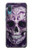 S3582 紫の頭蓋骨 Purple Sugar Skull Samsung Galaxy A04, Galaxy A02, M02 バックケース、フリップケース・カバー