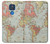 S3418 ヴィンテージの世界地図 Vintage World Map Motorola Moto G Play (2021) バックケース、フリップケース・カバー
