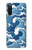 S3751 波のパターン Wave Pattern Sony Xperia 10 III バックケース、フリップケース・カバー