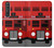 S2058 英国のダブルデッカーバスミニマリスト England British Double Decker Bus Minimalist Sony Xperia 1 III バックケース、フリップケース・カバー