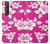 S2246 ハワイのハイビスカスピンク柄 Hawaiian Hibiscus Pink Pattern Sony Xperia 1 III バックケース、フリップケース・カバー