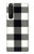 S2842 ブラックとホワイトバッファローチェック柄 Black and White Buffalo Check Pattern Sony Xperia 1 III バックケース、フリップケース・カバー