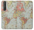S3418 ヴィンテージの世界地図 Vintage World Map Sony Xperia 1 III バックケース、フリップケース・カバー