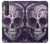 S3582 紫の頭蓋骨 Purple Sugar Skull Sony Xperia 1 III バックケース、フリップケース・カバー S3582 紫の頭蓋骨 Purple Sugar Skull Sony Xperia 1 III バックケース、フリップケース・カバー