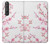 S3707 ピンクの桜の春の花 Pink Cherry Blossom Spring Flower Sony Xperia 1 III バックケース、フリップケース・カバー