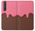 S3754 ストロベリーアイスクリームコーン Strawberry Ice Cream Cone Sony Xperia 1 III バックケース、フリップケース・カバー