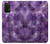 S3713 パープルクォーツアメジストグラフィックプリント Purple Quartz Amethyst Graphic Printed Samsung Galaxy A32 4G バックケース、フリップケース・カバー