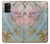 S3717 ローズゴールドブルーパステル大理石グラフィックプリント Rose Gold Blue Pastel Marble Graphic Printed Samsung Galaxy A32 4G バックケース、フリップケース・カバー