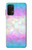 S3747 トランスフラッグポリゴン Trans Flag Polygon Samsung Galaxy A32 4G バックケース、フリップケース・カバー