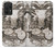 S1681 スチームパンク 図面 Steampunk Drawing Samsung Galaxy A52, Galaxy A52 5G バックケース、フリップケース・カバー