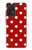 S2951 赤の水玉 Red Polka Dots Samsung Galaxy A52, Galaxy A52 5G バックケース、フリップケース・カバー