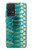 S3414 緑のヘビの鱗 グラフィックプリント Green Snake Scale Graphic Print Samsung Galaxy A52, Galaxy A52 5G バックケース、フリップケース・カバー