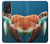 S3497 ウミガメ Green Sea Turtle Samsung Galaxy A52, Galaxy A52 5G バックケース、フリップケース・カバー