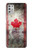 S2490 カナダメープルリーフ旗 Canada Maple Leaf Flag Texture Motorola Moto G Stylus (2021) バックケース、フリップケース・カバー