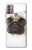 S1852 パグ犬 Pug Dog Motorola Moto G30, G20, G10 バックケース、フリップケース・カバー