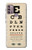 S2502 目の検査図ポスター Eye Exam Chart Decorative Decoupage Poster Motorola Moto G30, G20, G10 バックケース、フリップケース・カバー