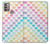 S3499 カラフルなハート柄 Colorful Heart Pattern Motorola Moto G30, G20, G10 バックケース、フリップケース・カバー