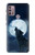 S3693 グリムホワイトウルフ満月 Grim White Wolf Full Moon Motorola Moto G30, G20, G10 バックケース、フリップケース・カバー