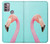 S3708 ピンクのフラミンゴ Pink Flamingo Motorola Moto G30, G20, G10 バックケース、フリップケース・カバー