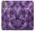 S3713 パープルクォーツアメジストグラフィックプリント Purple Quartz Amethyst Graphic Printed Motorola Moto G30, G20, G10 バックケース、フリップケース・カバー
