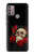 S3753 ダークゴシックゴススカルローズ Dark Gothic Goth Skull Roses Motorola Moto G30, G20, G10 バックケース、フリップケース・カバー