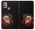 S3753 ダークゴシックゴススカルローズ Dark Gothic Goth Skull Roses Motorola Moto G30, G20, G10 バックケース、フリップケース・カバー