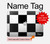 S2492 黒と白のチェッカーボード Black and White Check MacBook 12″ - A1534 ケース・カバー