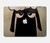 S2826 眠えない黒い羊 Cute Cartoon Unsleep Black Sheep MacBook 12″ - A1534 ケース・カバー