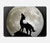S1981 オオカミは 月にハウリング Wolf Howling at The Moon MacBook Air 13″ - A1369, A1466 ケース・カバー