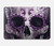 S3582 紫の頭蓋骨 Purple Sugar Skull MacBook Air 13″ - A1369, A1466 ケース・カバー