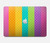 S3678 カラフルなレインボーバーティカル Colorful Rainbow Vertical MacBook Air 13″ - A1369, A1466 ケース・カバー