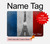 S2859 ヴィンテージフランスの旗エッフェル塔 Vintage France Flag Eiffel Tower MacBook Air 13″ - A1932, A2179, A2337 ケース・カバー