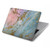 S3717 ローズゴールドブルーパステル大理石グラフィックプリント Rose Gold Blue Pastel Marble Graphic Printed MacBook Air 13″ - A1932, A2179, A2337 ケース・カバー