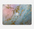 S3717 ローズゴールドブルーパステル大理石グラフィックプリント Rose Gold Blue Pastel Marble Graphic Printed MacBook Pro Retina 13″ - A1425, A1502 ケース・カバー