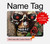 S0753 スカル 翼 バラ パンク Skull Wing Rose Punk MacBook Pro 15″ - A1707, A1990 ケース・カバー