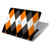 S3421 黒 オレンジ 白 アーガイルプラッド Black Orange White Argyle Plaid MacBook Pro 15″ - A1707, A1990 ケース・カバー