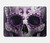 S3582 紫の頭蓋骨 Purple Sugar Skull MacBook Pro 15″ - A1707, A1990 ケース・カバー