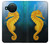 S2444 タツノオトシゴ 深い青色の海 Seahorse Underwater World Nokia X10 バックケース、フリップケース・カバー