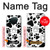 S2904 犬ポウ Dog Paw Prints Nokia X10 バックケース、フリップケース・カバー
