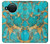S2906 アクアターコイズ宝石グラフィックプリント Aqua Turquoise Stone Nokia X10 バックケース、フリップケース・カバー