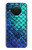 S3047 緑人魚のスケール Green Mermaid Fish Scale Nokia X10 バックケース、フリップケース・カバー