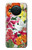 S3205 レトロ花 Retro Art Flowers Nokia X10 バックケース、フリップケース・カバー
