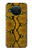 S3365 黄パイソンの皮膚 グラフィックプリント Yellow Python Skin Graphic Print Nokia X10 バックケース、フリップケース・カバー
