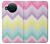 S3514 虹色ジグザグ Rainbow Zigzag Nokia X10 バックケース、フリップケース・カバー