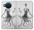 S1432 頭蓋骨のタコのX線 Skull Octopus X-ray Nokia X20 バックケース、フリップケース・カバー